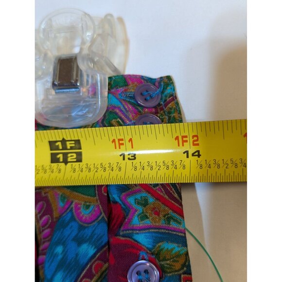 Vintage Worthington Boho Paisley Pleated Midi Skirt Size 10 - Picture 3 of 7